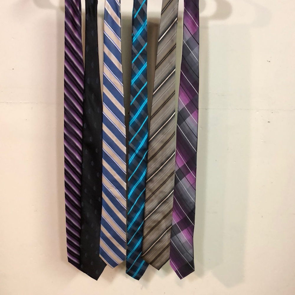 Ties lot of 6 100% silk